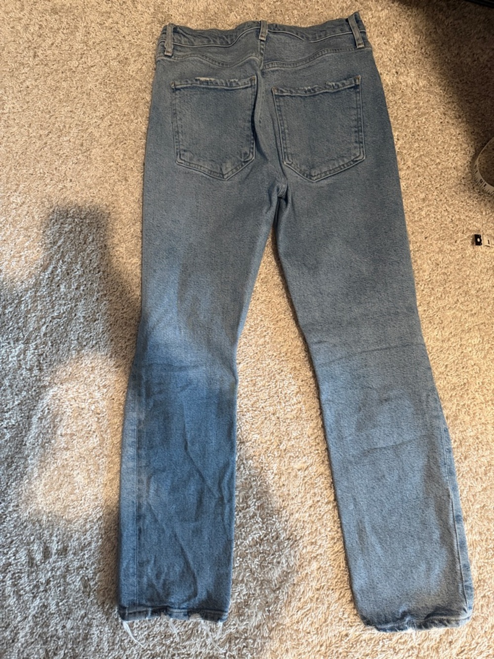 AGOLDE High-Waist Ripped Button-Fly Jeans - Light Blue - Picture 6 of 6